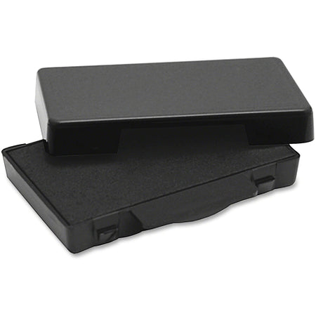 Trodat Replacement Ink Pad - Black Plastic - 0.6’’ x 2.5’’ - 1 Each - Stamp Pads & Accessories