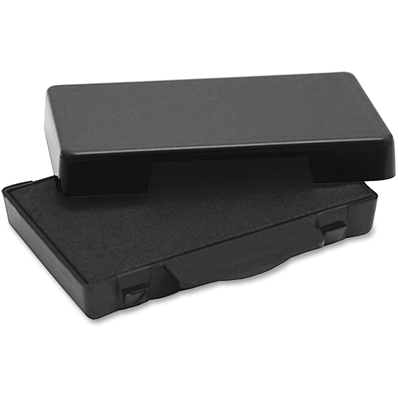 Trodat Replacement Ink Pad - Black Plastic - 0.6’’ x 2.5’’ - 1 Each - Stamp Pads & Accessories