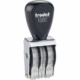 Trodat Rubber Date Stamp - 4 Bands - Assorted - 1 Each - Daters