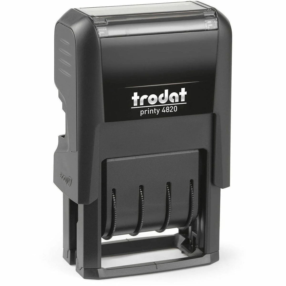 Trodat Self-inking Date Stamp - Black Plastic - Daters