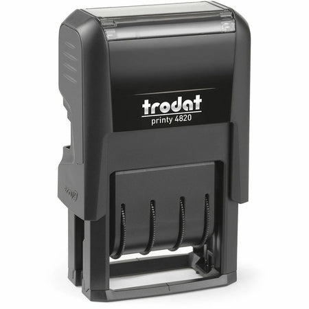 Trodat Self-inking Date Stamp - Black Plastic - Daters
