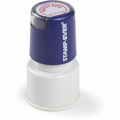 Trodat Stamp-Ever Pre-Inked INITIAL HERE Stamp - Red - 0.75’’ Impression Length - Address & Office Stamps