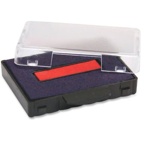 Trodat T5444 Replacement Ink Pad - Red & Blue - Plastic - 1 Pack - Stamp Pads Accessories