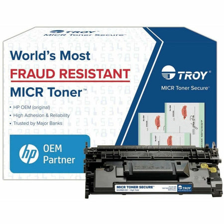 Troy Toner Secure MICR High Yield Laser Toner Cartridge - Alternative for HP 289X (CF289X) - Black - 1 Each - 1300