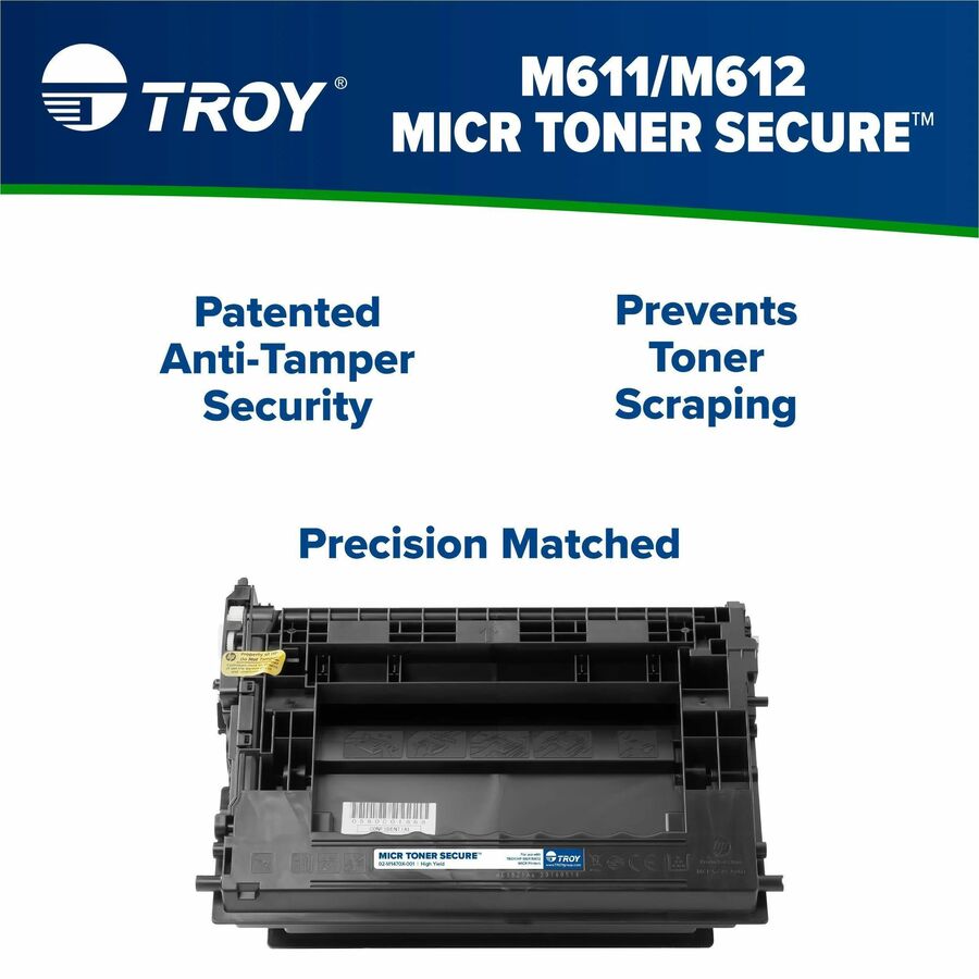 Troy Toner Secure MICR High Yield Laser Toner Cartridge - Alternative for HP 147X (W1470X) - Black - 1 Each - Alternate-Image1