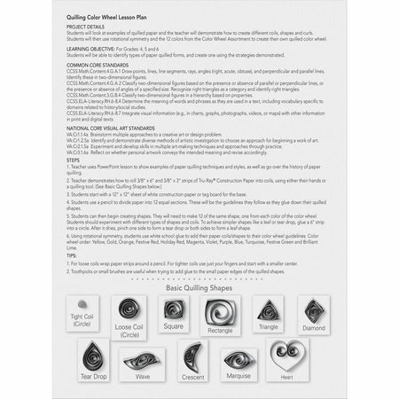 Tru-Ray Color Wheel Construction Paper - Rear