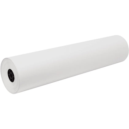 Tru-Ray Construction Paper Art Roll: White Sulphite - 36’’ x 500 ft - Mural Banner