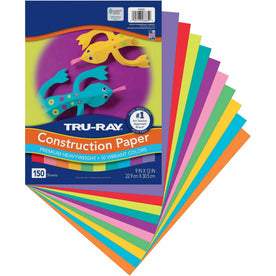 Tru-Ray Construction Paper: Assorted Art & Craft Paper - 150 Sheets