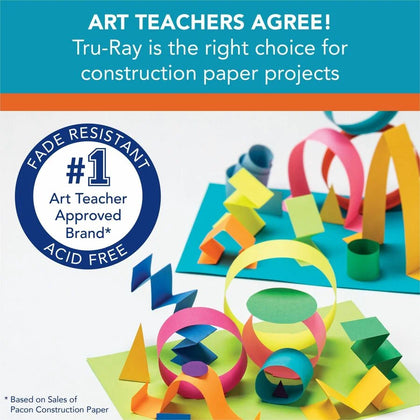 Tru-Ray Construction Paper: Brown Sulphite 12’’ x 9’’ - 50/Pack - Paper