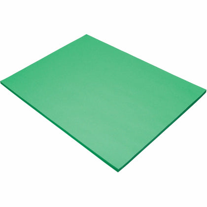 Tru-Ray Construction Paper: Festive Green 24x18 - 76 lb - 50/Pack - Paper