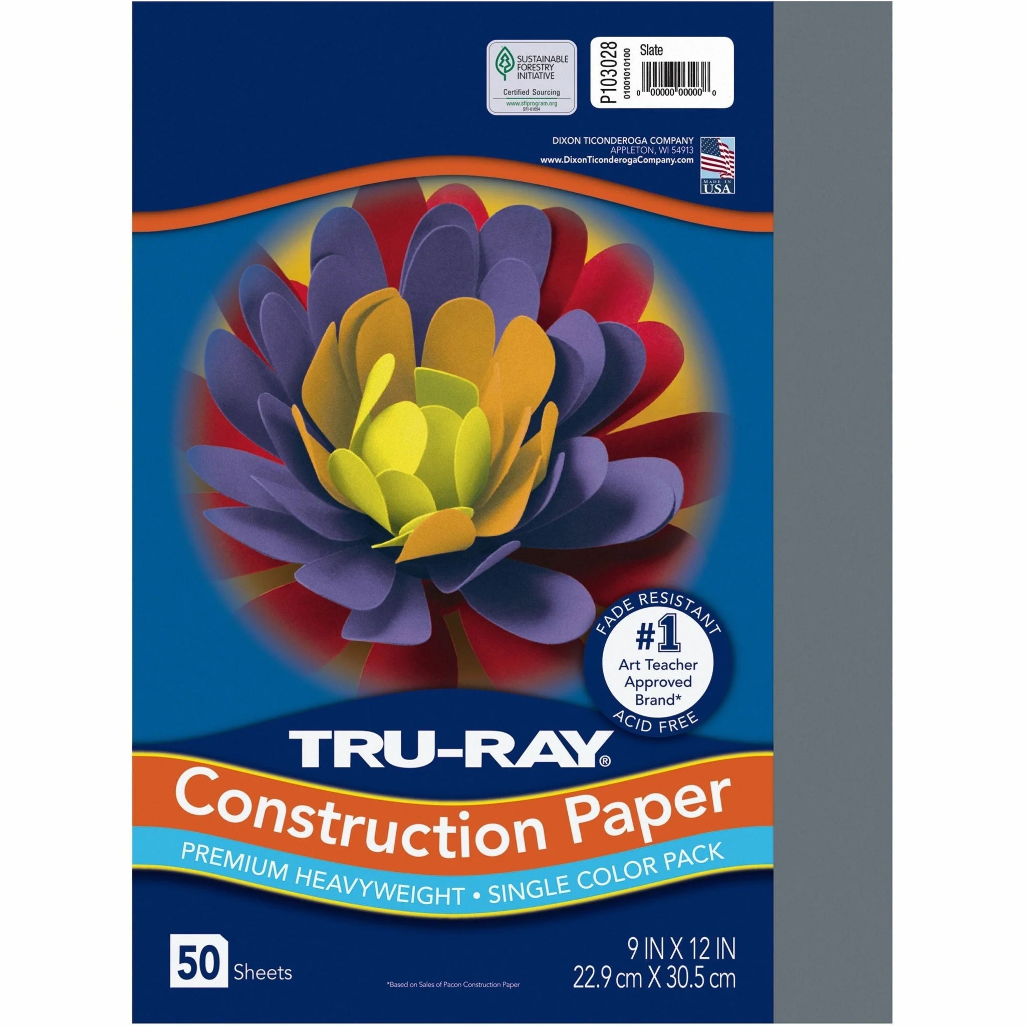 Tru-Ray Construction Paper: Project Pack in Slate Gray - Paper