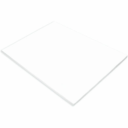 Tru-Ray Construction Paper: White Sulphite - 24’’ x 18’’ - 50/Pack - Paper