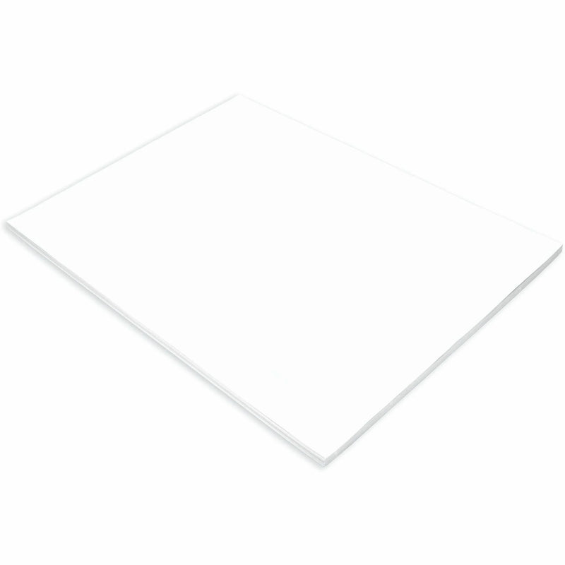Tru-Ray Construction Paper: White Sulphite - 24’’ x 18’’ - 50/Pack - Paper
