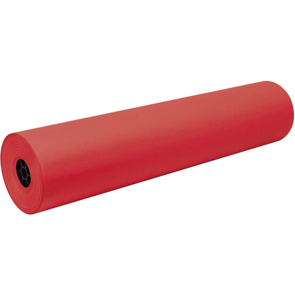 Tru-Ray Festive Red Construction Paper Roll - 36’’ x 500 ft - Sulphite - Mural Art Banner