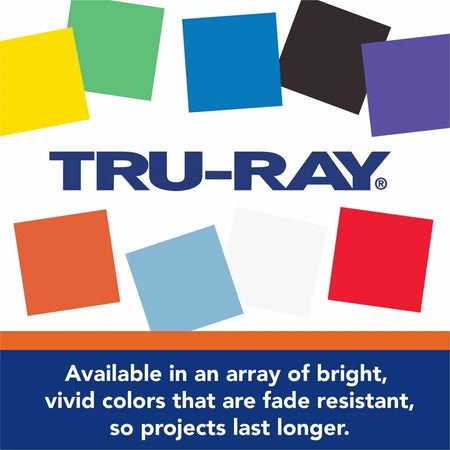 Tru-Ray Festive Red Construction Paper Roll - 36’’ x 500 ft - Sulphite - Mural Art Banner