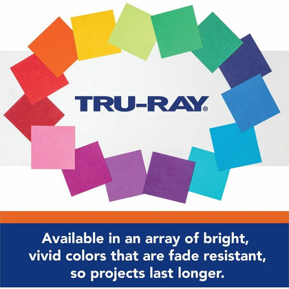 Tru-Ray Heavyweight Construction Paper: Assorted Colors - 50 Sheets - Paper