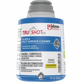 TruShot 2.0 Glass Cleaner Concentrate - Clean & Fresh Scent - 9 fl oz - 4/Carton - Cleaners