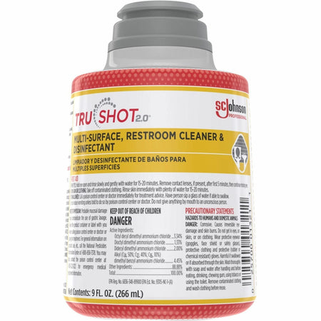 TruShot 2.0 Multi-Surface Restroom Cleaner & Disinfectant - Concentrated 9 fl oz - Easy to Use Spill Resistant - Toilet