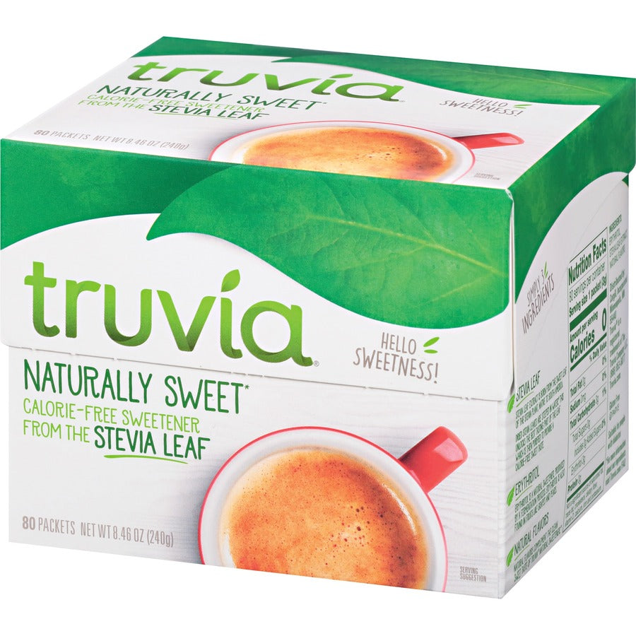Truvia Cargill All Natural Sweetener Packets - 80 / Box - Condiments
