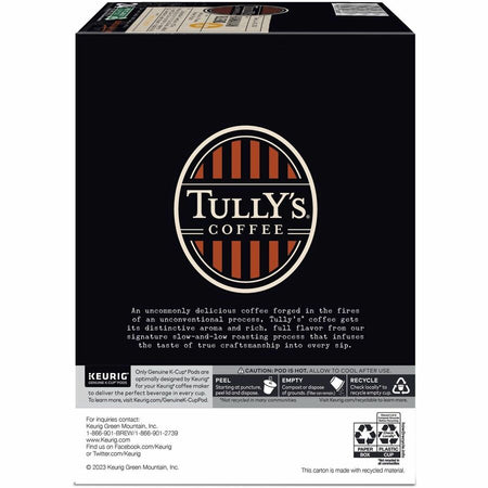 Tully’s K-Cup Pod Hawaiian Blend Keurig Single-Serve Pods Medium Roast Coffee 24 Count