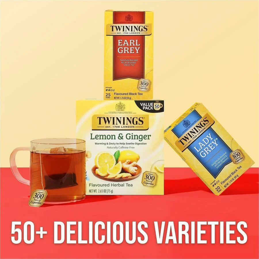 Twinings Earl Grey Black Tea Bags - 25 Cups - 25/Box