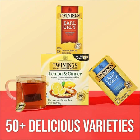 Twinings Earl Grey Black Tea Bags - 25 Cups - 25/Box