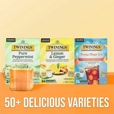 Twinings of London Lemon & Ginger Herbal Tea K-Cup - 24 Cup - Box