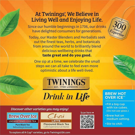 Twinings of London Chai Flavoured Black Tea K-Cup - 24 / Box