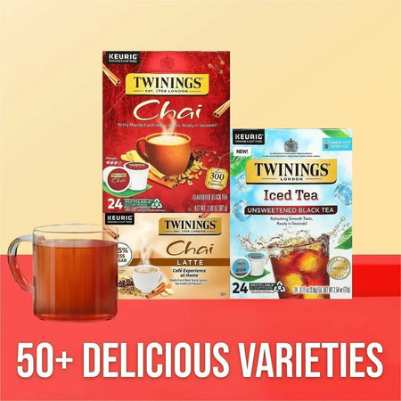 Twinings of London Chai Flavoured Black Tea K-Cup - 24 Count Box