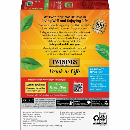 Twinings of London Decaf English Breakfast Black Tea K-Cup - 24 / Box