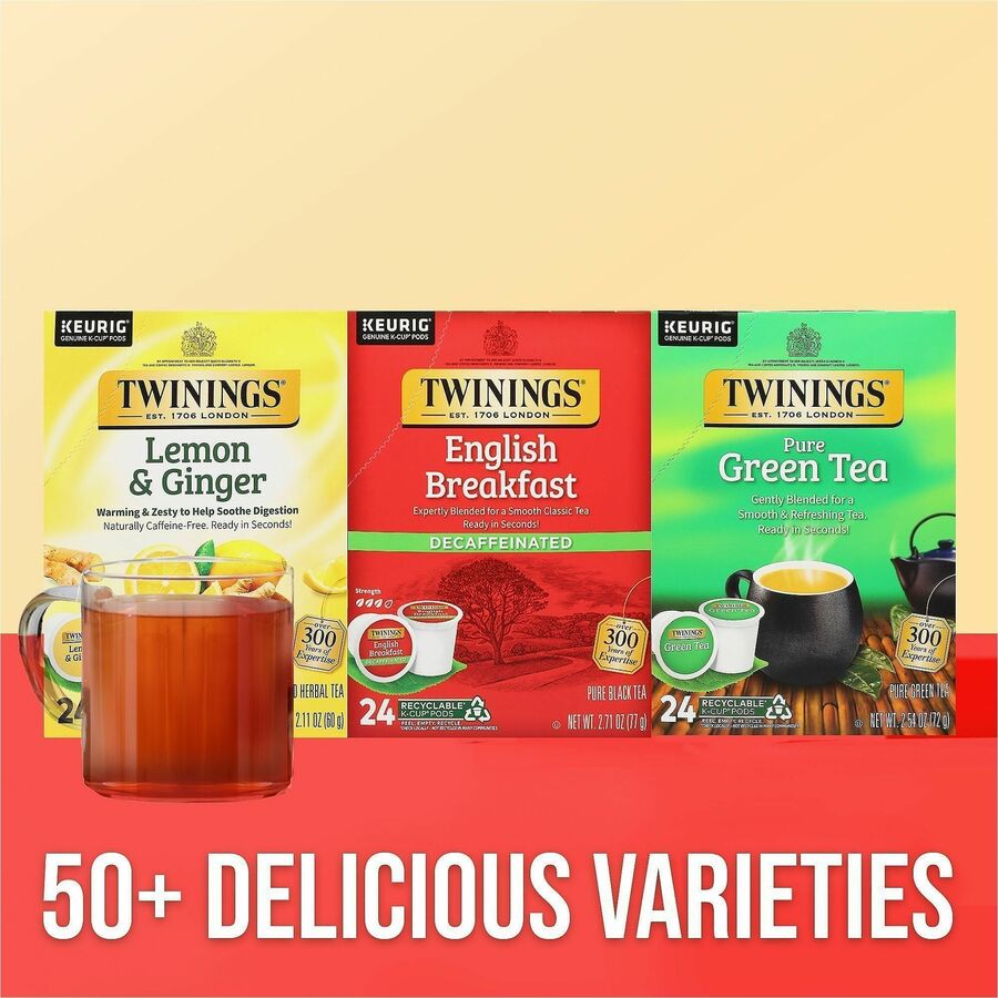 Twinings of London Decaf English Breakfast Black Tea K-Cup - 24 / Box