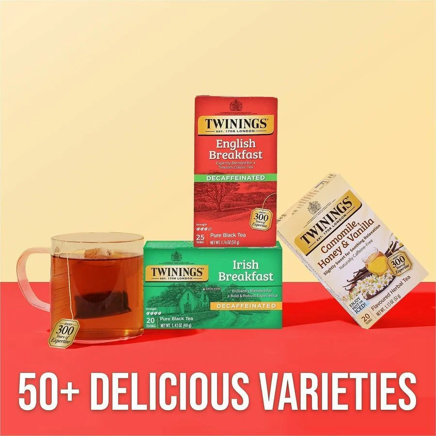 Twinings of London Decaf English Breakfast Tea Bags - 1.8 oz - 25 Count