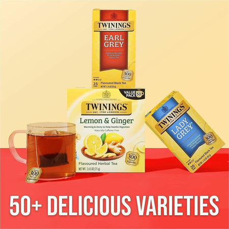 Twinings of London Earl Grey Black Tea Bag - 25 Cup - Box