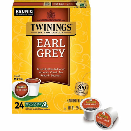 Twinings of London Earl Grey Flavoured Black Tea K-Cup - 24 / Box