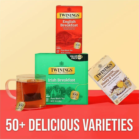 Twinings of London English Breakfast Black Tea Bag - 25 Cup - Box