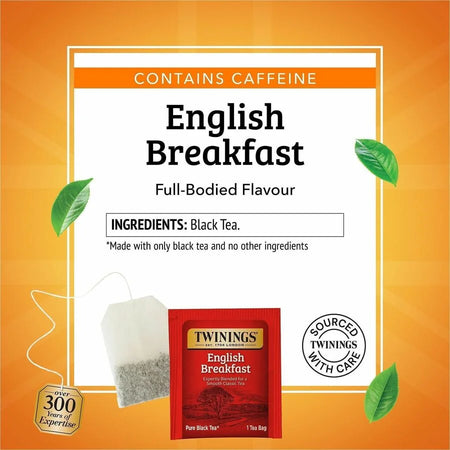 Twinings of London English Breakfast Black Tea Bags - 25 Cup Box