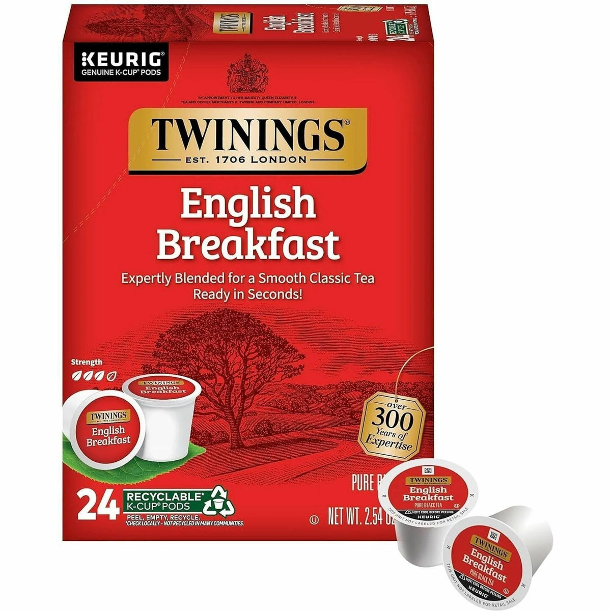 Twinings of London English Breakfast Black Tea K-Cup - 24 Count Box