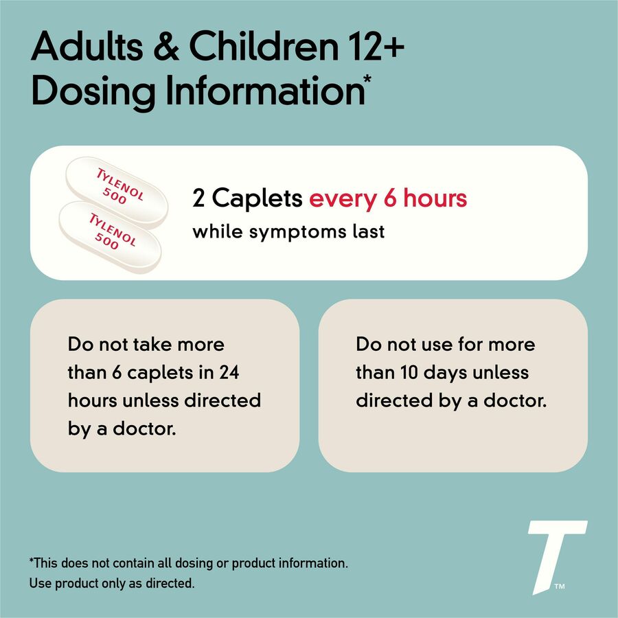 Tylenol Extra Strength Caplets - Left