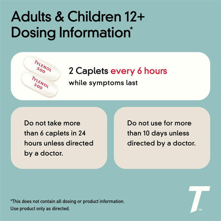 Tylenol Extra Strength Caplets - Left