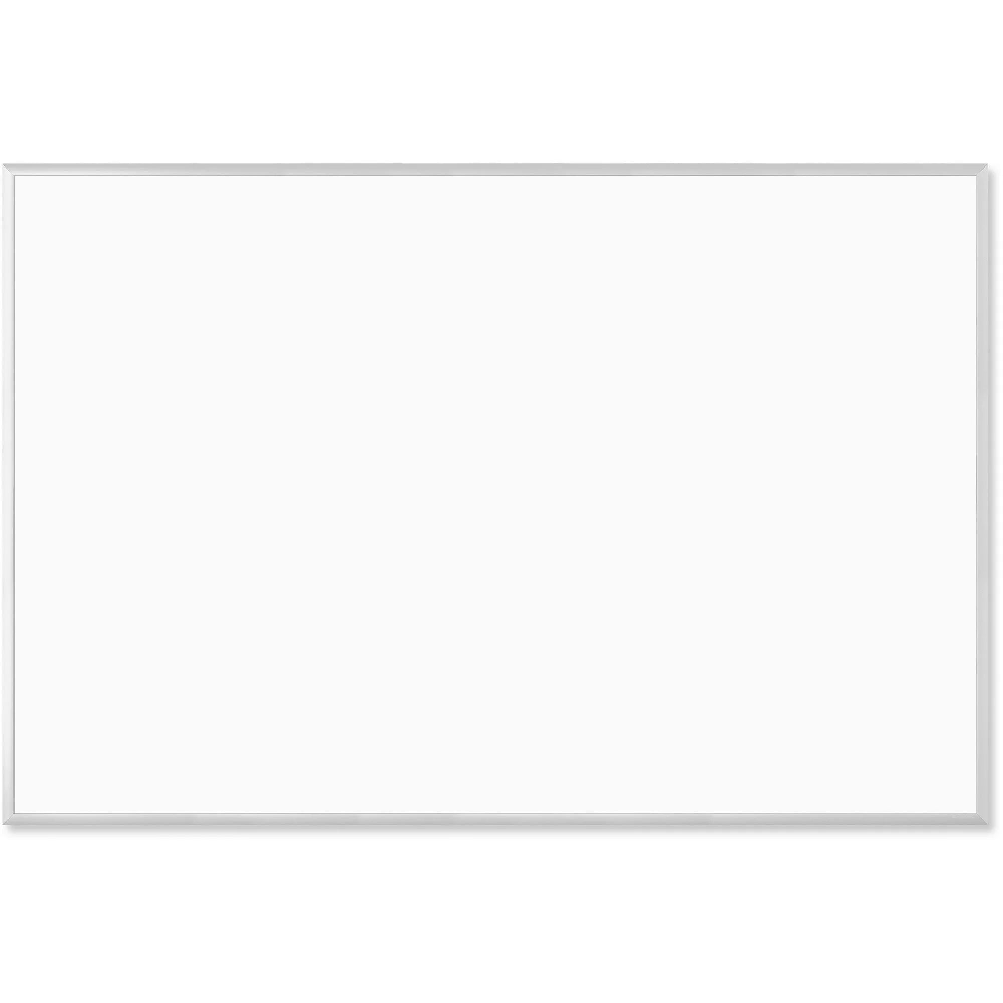 U Brands 72x48 Melamine Dry-Erase Board - White Surface Aluminum Frame - Dry Erase Boards