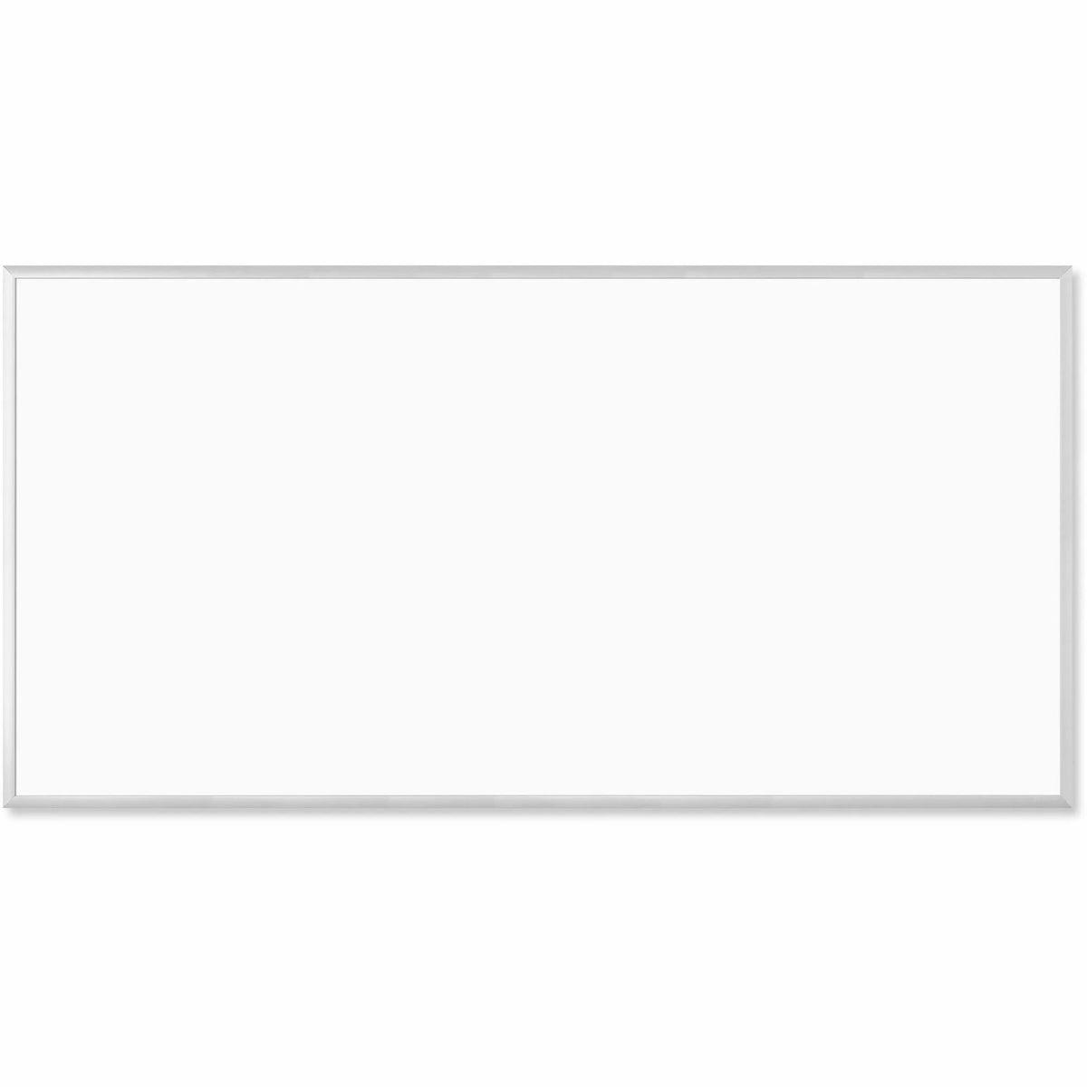 U Brands 8x4 ft Magnetic Whiteboard - Silver Aluminum Frame Horizontal/Vertical - Dry Erase Boards