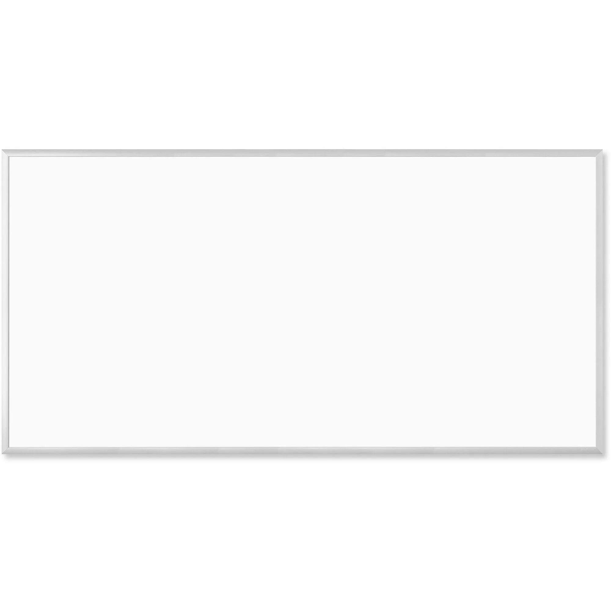 U Brands 8x4 ft Magnetic Whiteboard - Silver Aluminum Frame Horizontal/Vertical - Dry Erase Boards