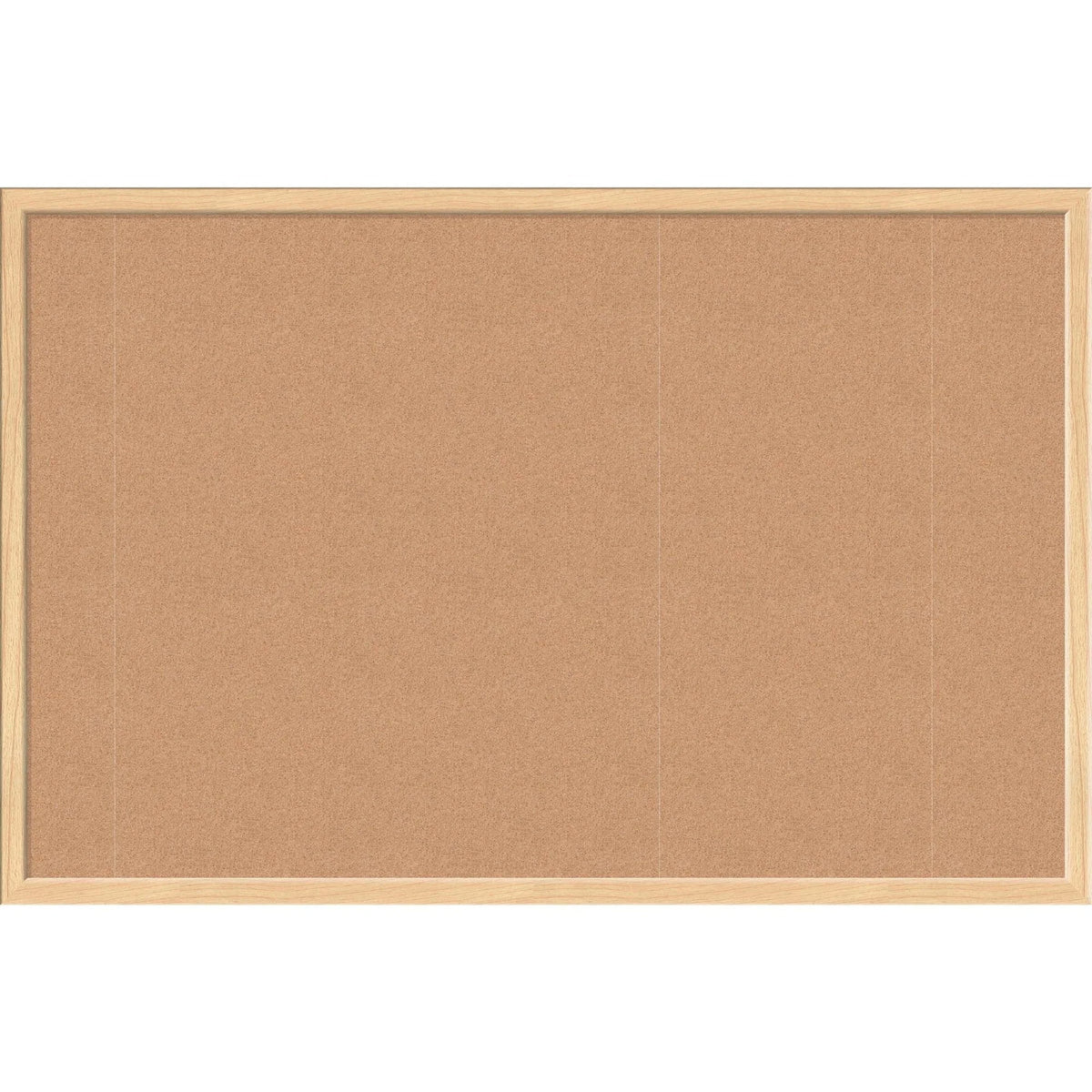 U Brands Cork Bulletin Board - 24x36 - Natural Surface - Birch Wood Frame - Boards