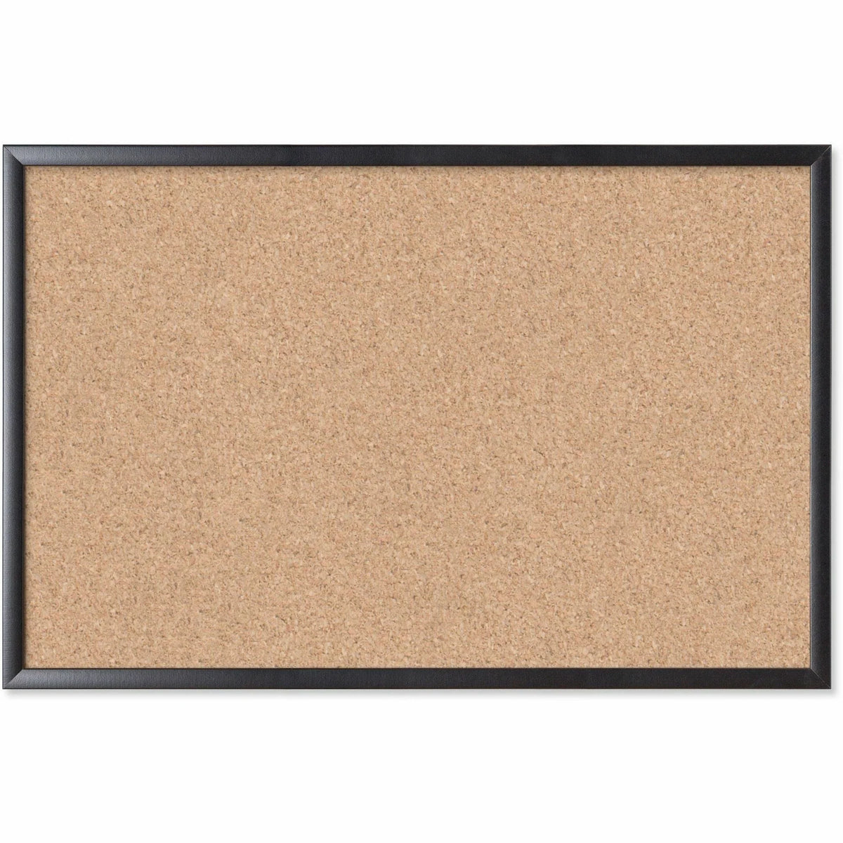 U Brands Cork Bulletin Board - 24x36 - Self-healing Natural - Sturdy Black Frame - Boards