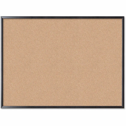 U Brands Cork Bulletin Board - 36x48 - Self-healing Natural - Sturdy Black Frame - Boards