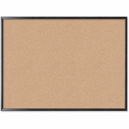 U Brands Cork Bulletin Board - 36x48 - Self-healing Natural - Sturdy Black Frame - Boards