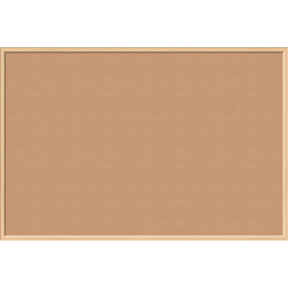 U Brands Cork Bulletin Board - 48x72 - Self-healing Natural - Birch Wood Frame - Boards