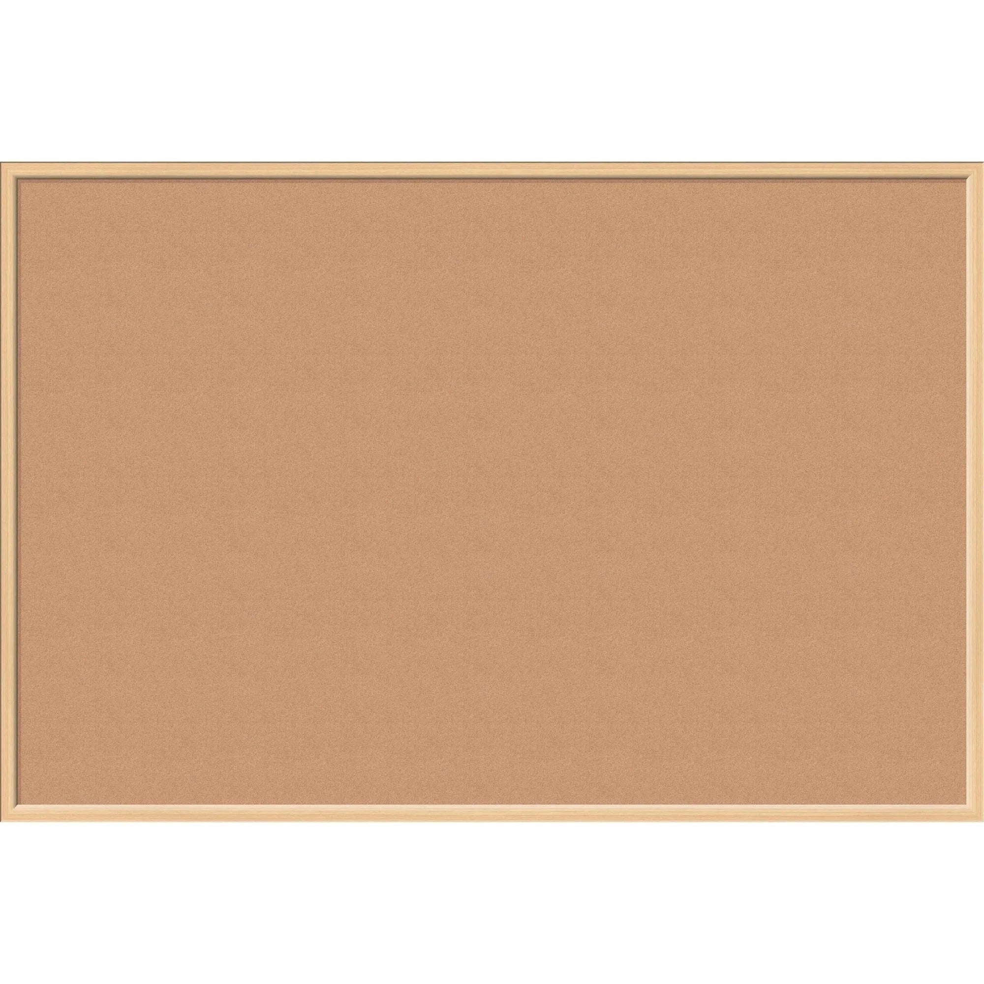 U Brands Cork Bulletin Board - 48x72 - Self-healing Natural - Birch Wood Frame - Boards