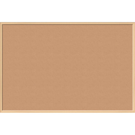 U Brands Cork Bulletin Board - 48x72 - Self-healing Natural - Birch Wood Frame - Boards