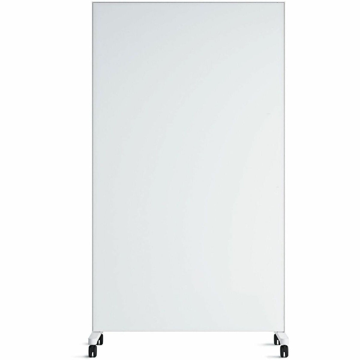 U Brands Double Sided Magnetic Glass Dry-Erase Mobile Floor Easel - 1500